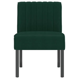 vidaXL Upholstered Chair Dark Green Velvet