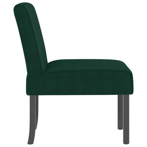vidaXL Upholstered Chair Dark Green Velvet