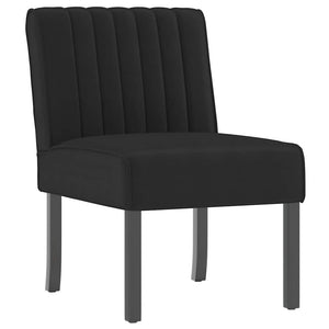 vidaXL Upholstered Chair Black Velvet