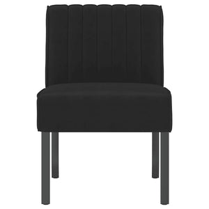 vidaXL Upholstered Chair Black Velvet