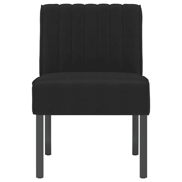 vidaXL Upholstered Chair Black Velvet