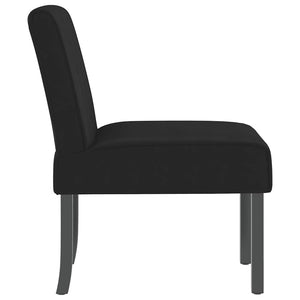 vidaXL Upholstered Chair Black Velvet