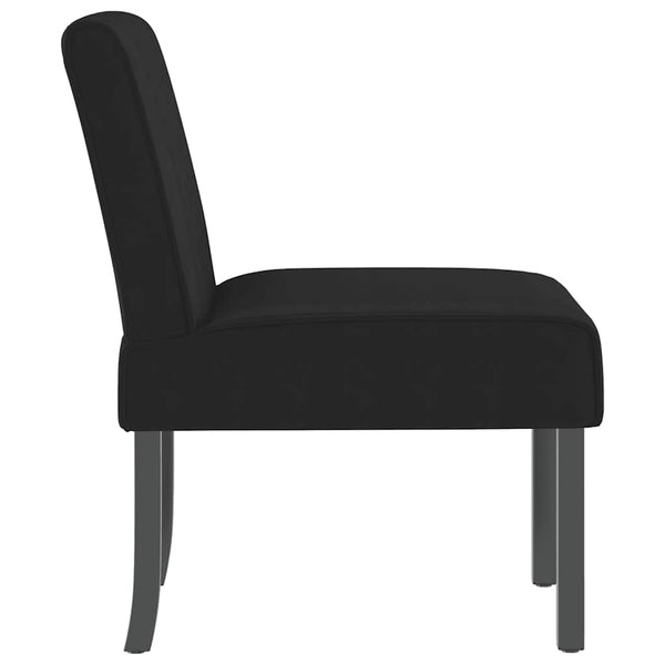 vidaXL Upholstered Chair Black Velvet