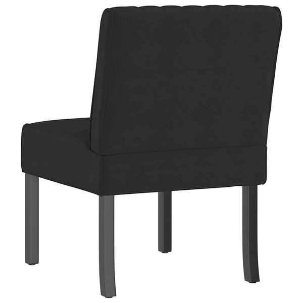 vidaXL Upholstered Chair Black Velvet
