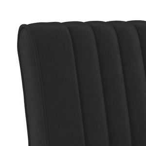 vidaXL Upholstered Chair Black Velvet