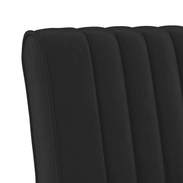 vidaXL Upholstered Chair Black Velvet