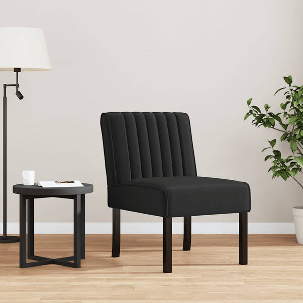 vidaXL Upholstered Chair Black Velvet