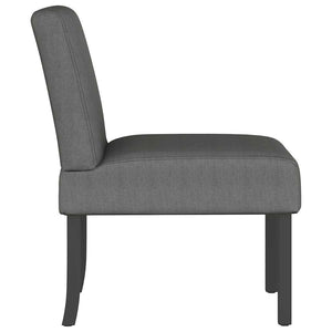 vidaXL Chaise rembourrée tissu gris foncé