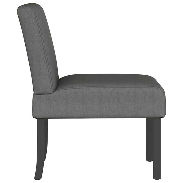 vidaXL Chaise rembourrée tissu gris foncé