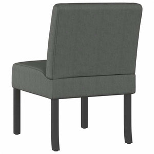 vidaXL Chaise rembourrée tissu gris foncé