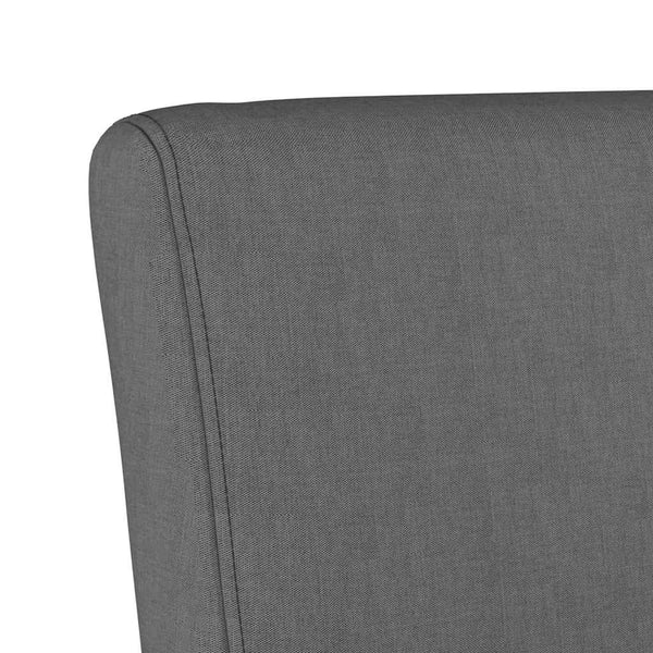 vidaXL Chaise rembourrée tissu gris foncé