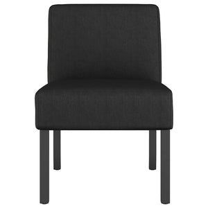 vidaXL Chaise rembourrée tissu noir