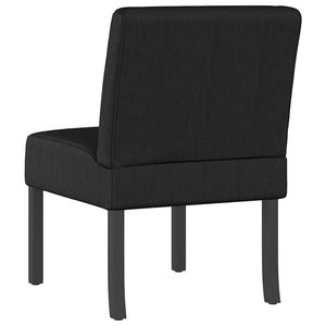 vidaXL Chaise rembourrée tissu noir