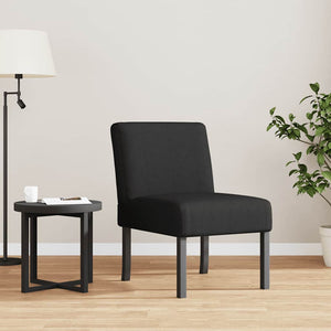 vidaXL Chaise rembourrée tissu noir