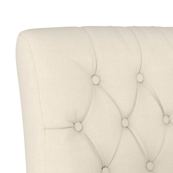 Leinen Sessel ohne Armlehne