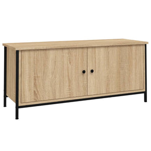vidaXL Meuble TV avec portes chêne Sonoma 102x35x45 cm Bois d'ingénierie