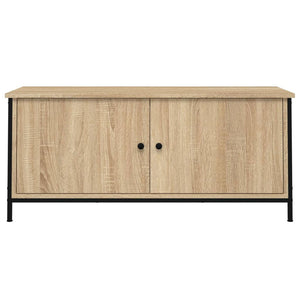 vidaXL Meuble TV avec portes chêne Sonoma 102x35x45 cm Bois d'ingénierie