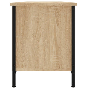 vidaXL Meuble TV avec portes chêne Sonoma 102x35x45 cm Bois d'ingénierie