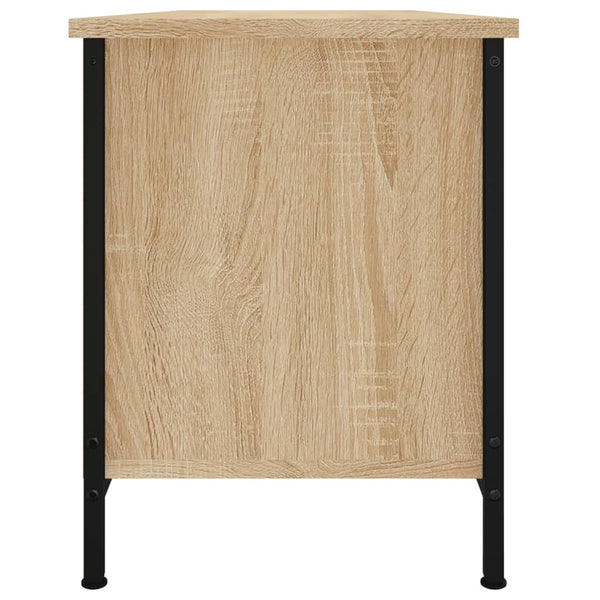 vidaXL Meuble TV avec portes chêne Sonoma 102x35x45 cm Bois d'ingénierie