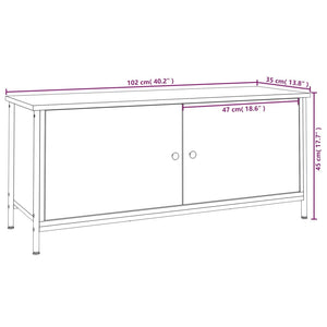 TV-Schrank Räuchereiche 102 cm