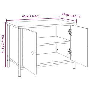 TV-Schrank Schwarz 60x35x45cm