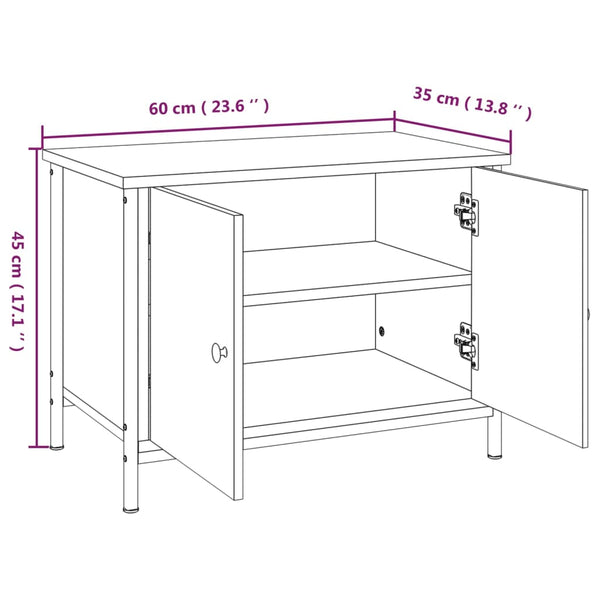 TV-Schrank Räuchereiche 60 cm