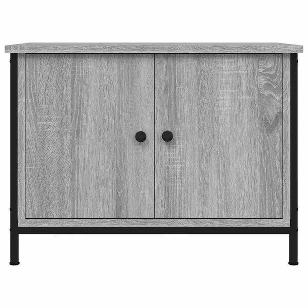 vidaXL Meuble TV avec portes Gris Sonoma 60x35x45 cm Bois d'ingénierie