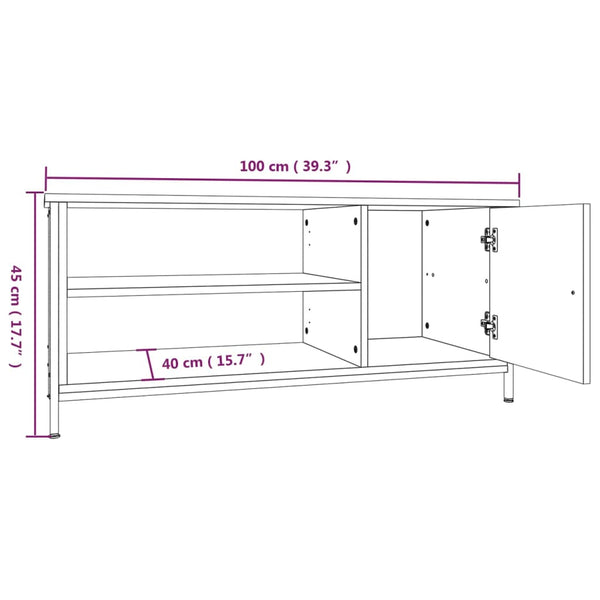 TV-Schrank Sonoma Eiche 100 cm