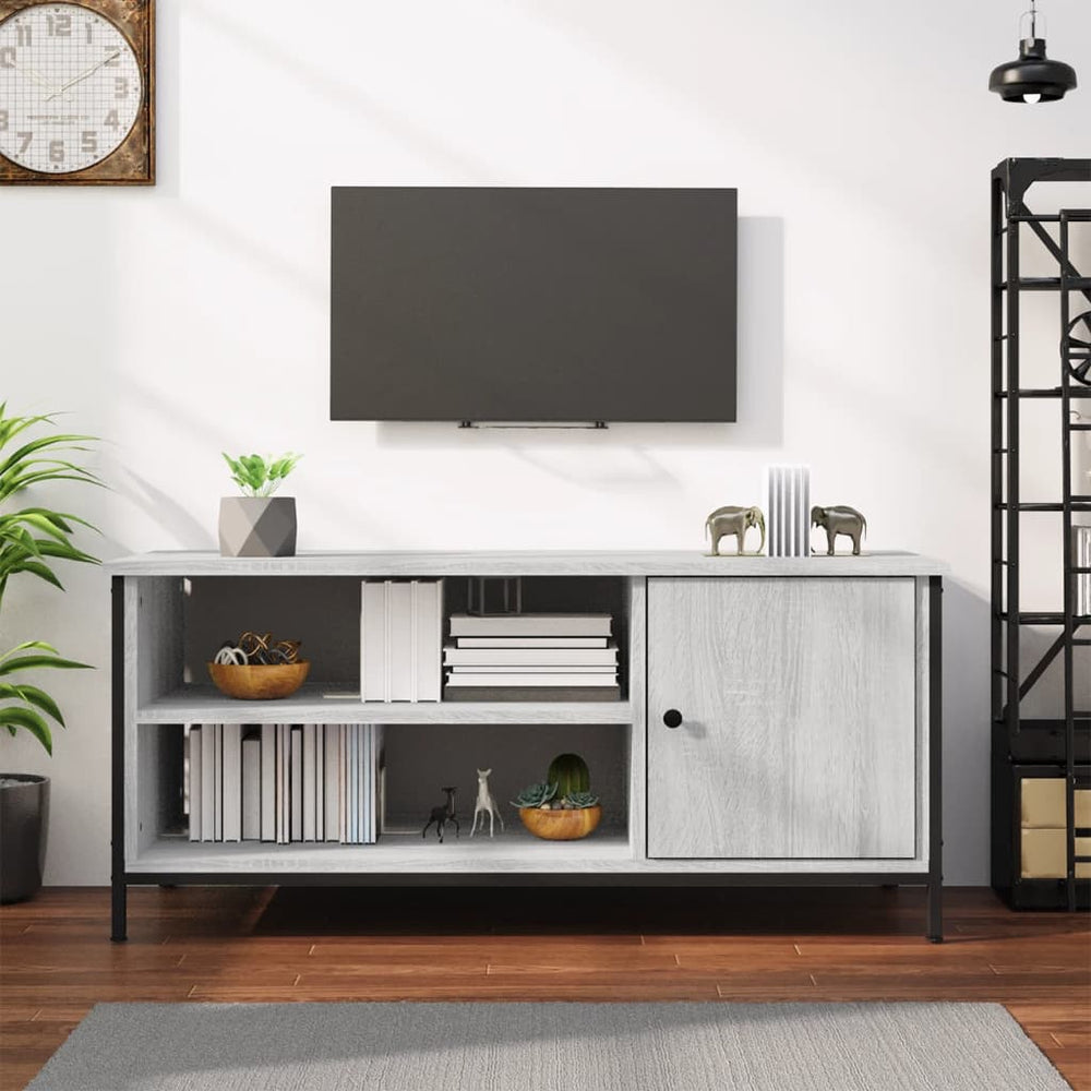 vidaXL Meuble TV gris sonoma 100x40x45 cm en bois d'ingénierie