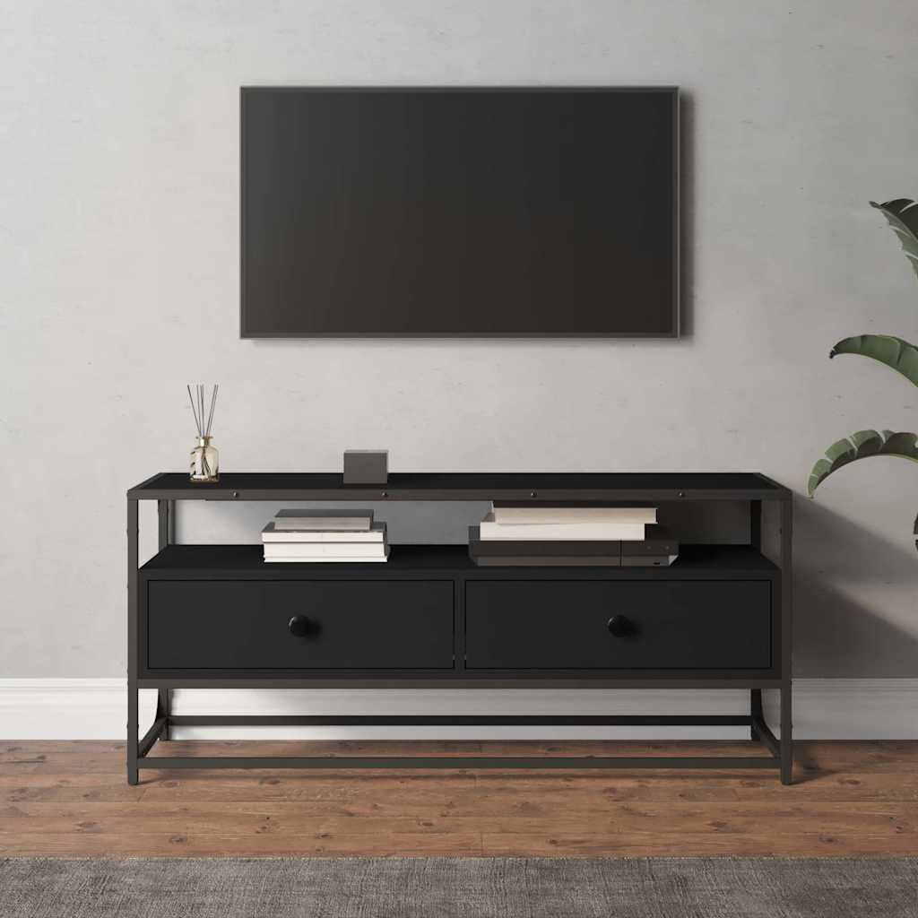 Schwarzer TV-Schrank 100 cm