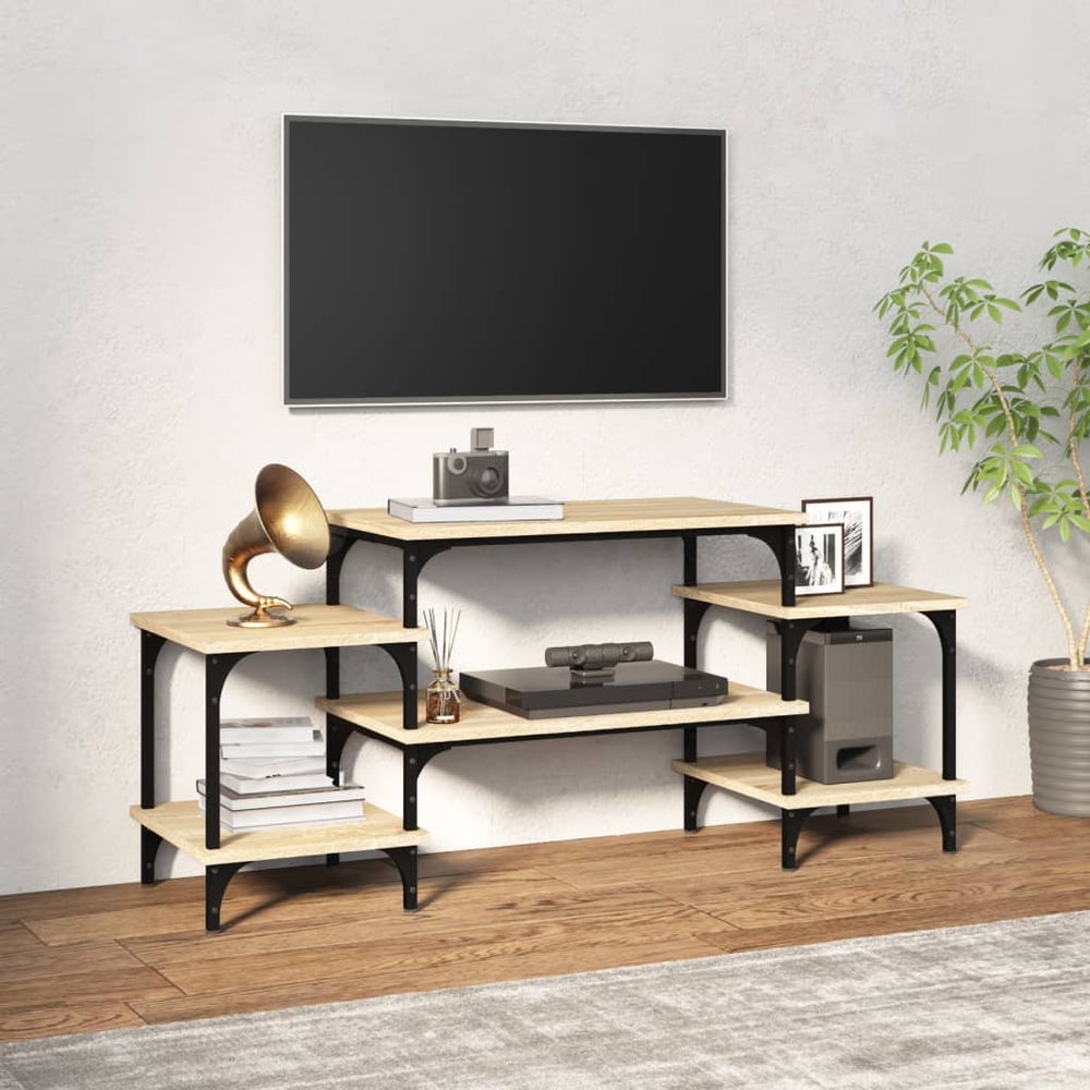 Meuble TV vidaXL chêne Sonoma 117x35x52 cm aggloméré