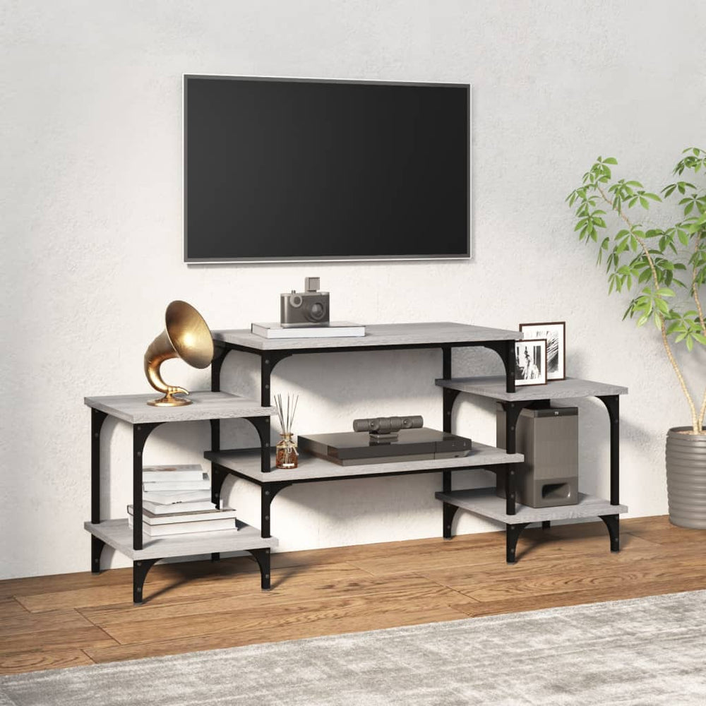 vidaXL Meuble TV gris Sonoma 117x35x52 cm en bois d'ingénierie