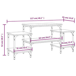 TV-Schrank Braun Eichen-Optik 117 cm