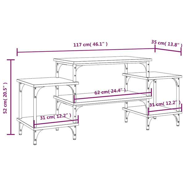 TV-Schrank Braun Eichen-Optik 117 cm