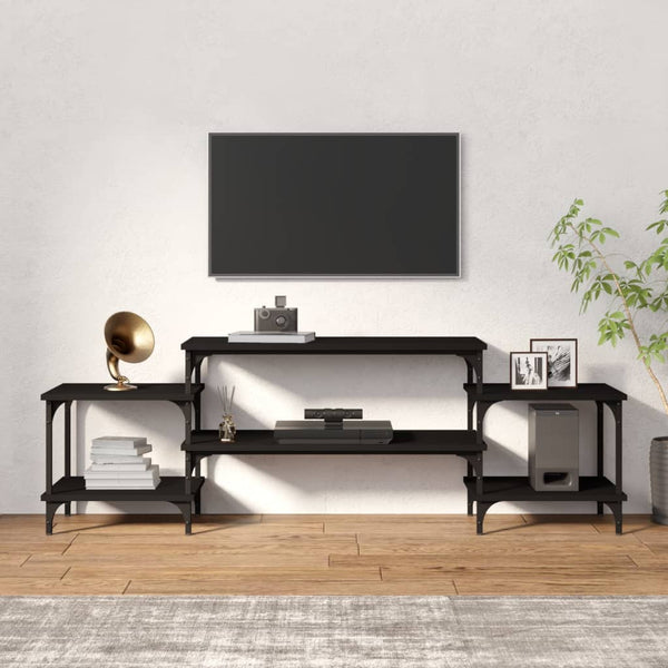 Schwarzer TV-Schrank 157 cm