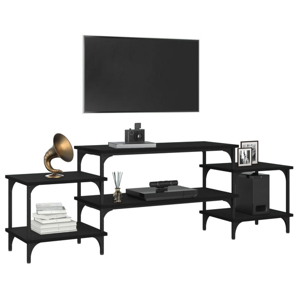 Schwarzer TV-Schrank 157 cm