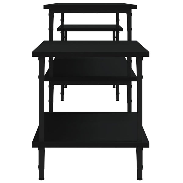 Schwarzer TV-Schrank 197 cm