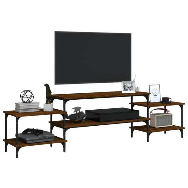 TV-Schrank Braun Eichen-Optik 197 cm