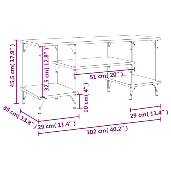 TV-Schrank, Eichen-Optik, 102 cm