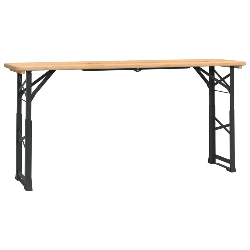 Klappbarer Biertisch aus Tannenholz, 170 cm