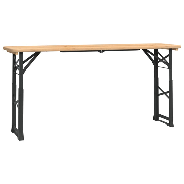 Klappbarer Biertisch aus Tannenholz, 170 cm