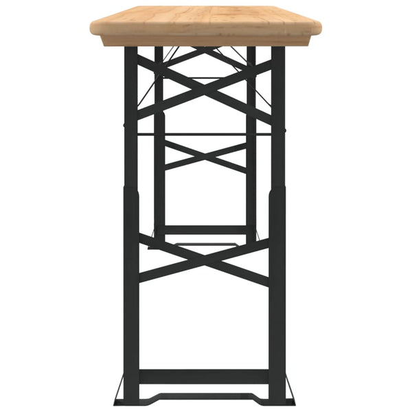 Klappbarer Biertisch aus Tannenholz, 170 cm