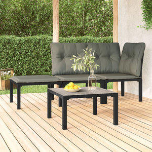 Grauer Garten Couchtisch 55x55 cm