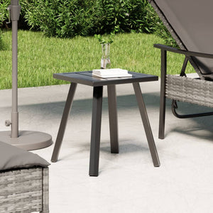Anthrazit Gartentisch Stahl 34x34x38cm