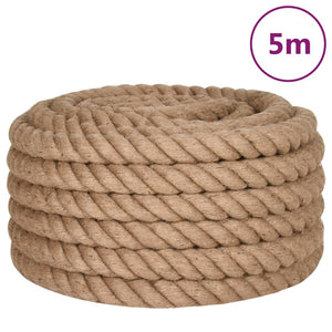 vidaXL Corde en jute 5 m de long 50 mm d'épaisseur