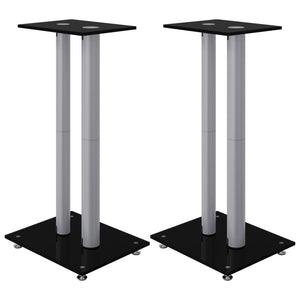 Lautsprecherständer aus Hartglas, 2er-Set