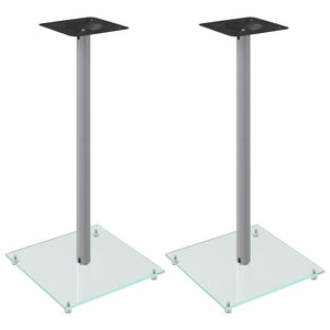 Lautsprecherständer, 2er Set, Silber