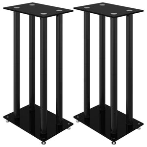 Lautsprecherständer, 2er Set, Schwarz