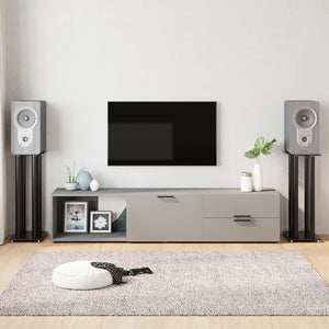 Lautsprecherständer, 2er Set, Schwarz