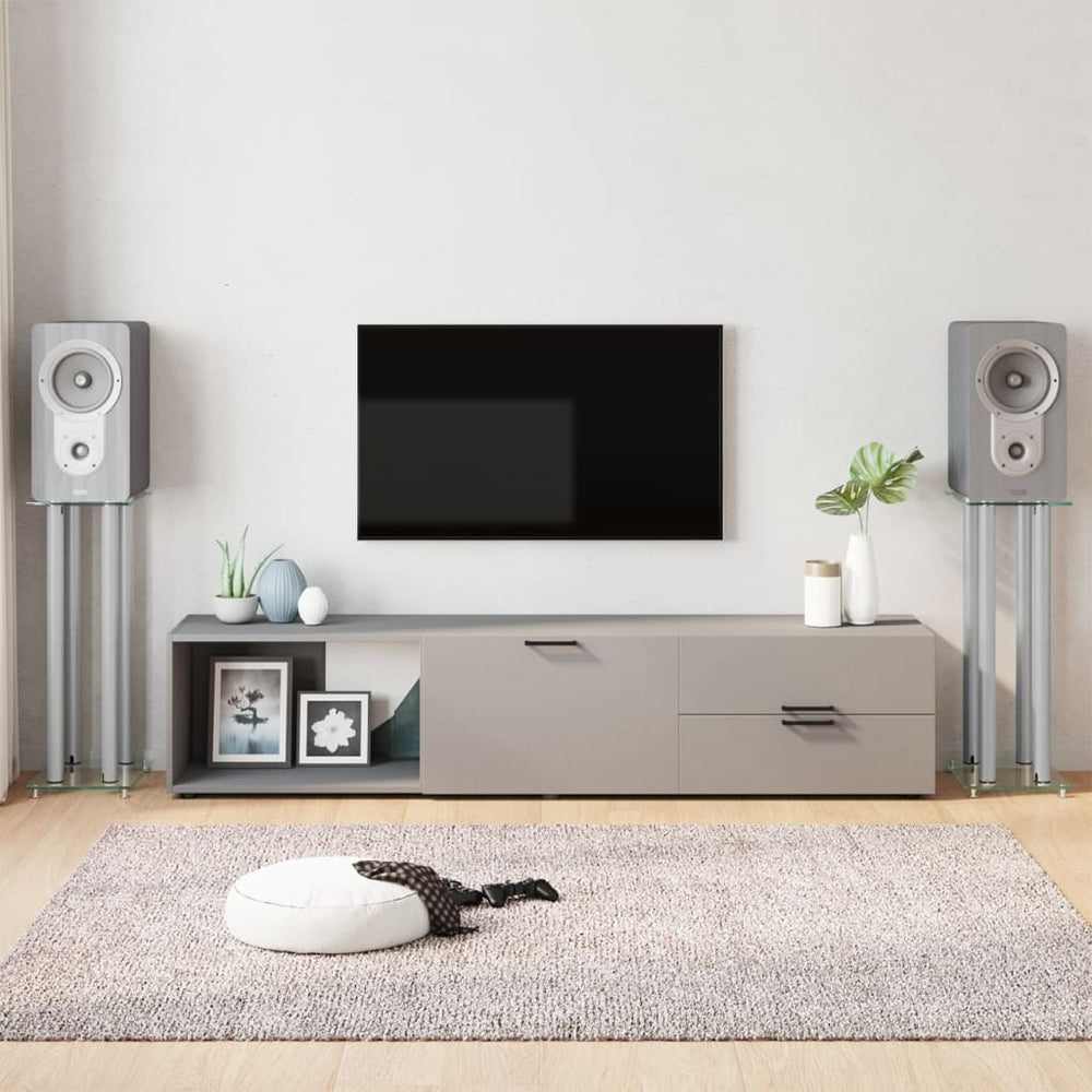 Lautsprecherständer, 2er Set, Silber